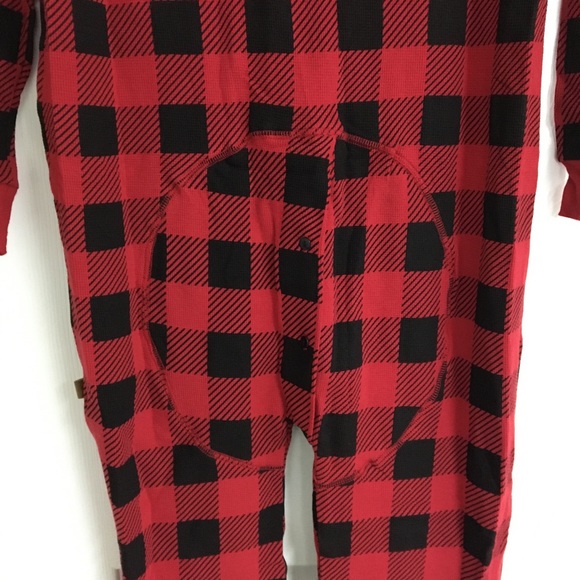 Snugabye buffalo plaid adult onesie, size S, XS. - Picture 12 of 16
